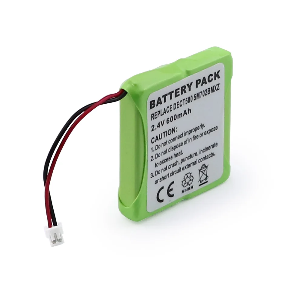 MELASTA 2 шт 2,4 V 600mAh NiMH аккумулятор для Medion MD81877, Slim DECT500, TeXet DECT TX-D7400, 5M702BMXZ беспроводной телефон