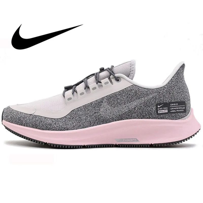 

Original Official NIKE Brand New Arrival 2019 AIR ZOOM PEGASUS 35 RN SHLD Women's Running Shoes Sneakers Lace-Up Low AA1644