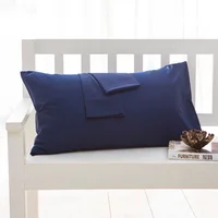 Taie d'oreiller en pur coton, housse de coussin enveloppe, de haute qualité, pour document solide, literie, maison, hôtel 4