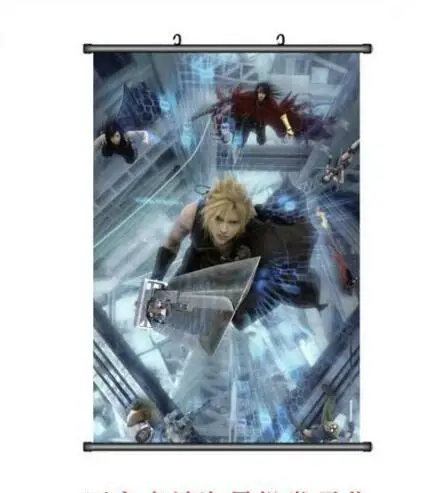 Cloud Strife Sephiroth Final Fantasy VII 7 Home Decor Poster Wall Scroll 60*90CM 