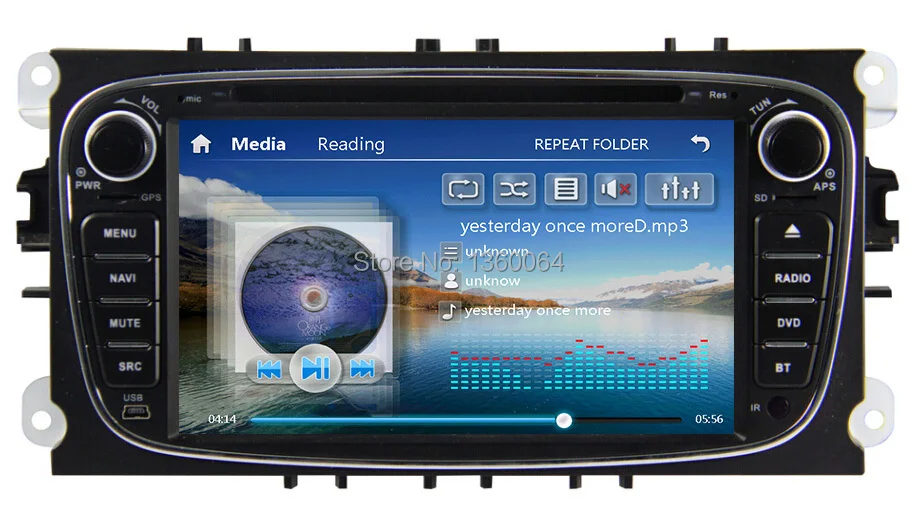 Sale 7" Car dvd Player for Ford mondeo C-max S-max Focus 2 car stereo GPS Navigation,Bluetooth,Radio,CANBUS,3G, Free GPS map 2