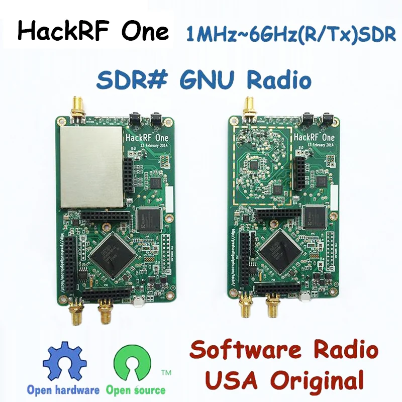 HackRF один 1 МГц до 6 ГГц программное радио платформа макетная плата RTL SDR демонстрационная плата приемник радиоприемник