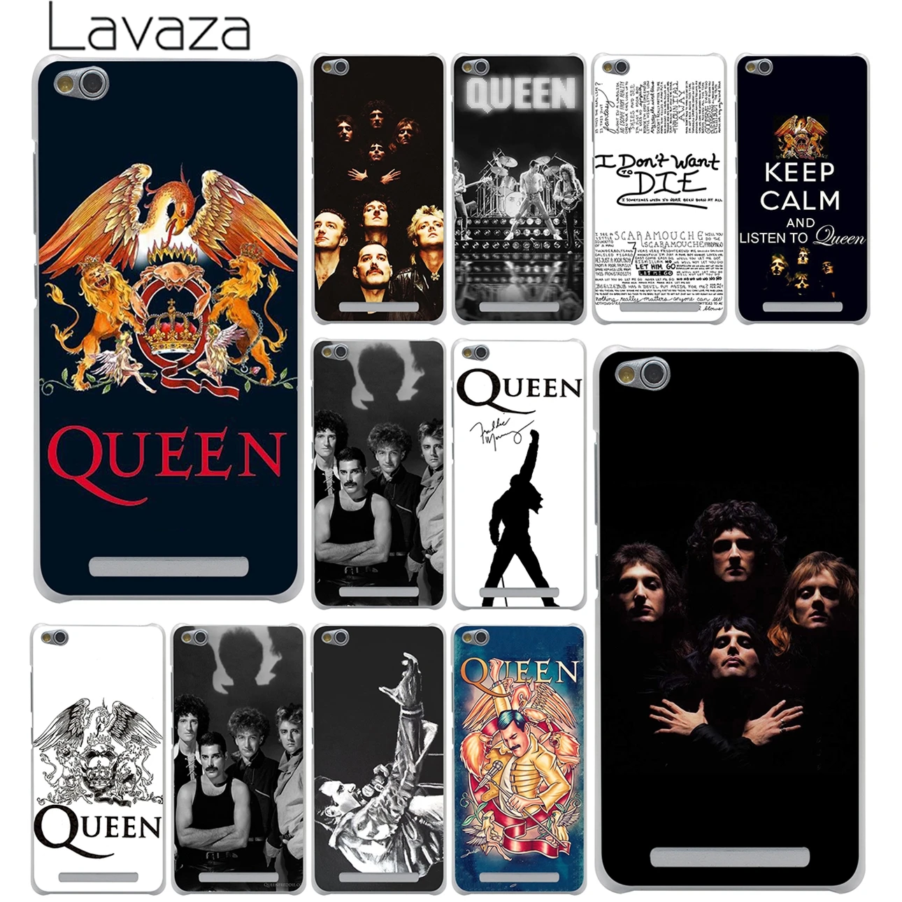 

Lavaza Queen Rock Group Hard Phone Shell Case for Xiaomi MI Redmi 7A 6A 5A 4A GO S2 K20 Note 8 7 5 4 4X 6 Pro Plus Cover