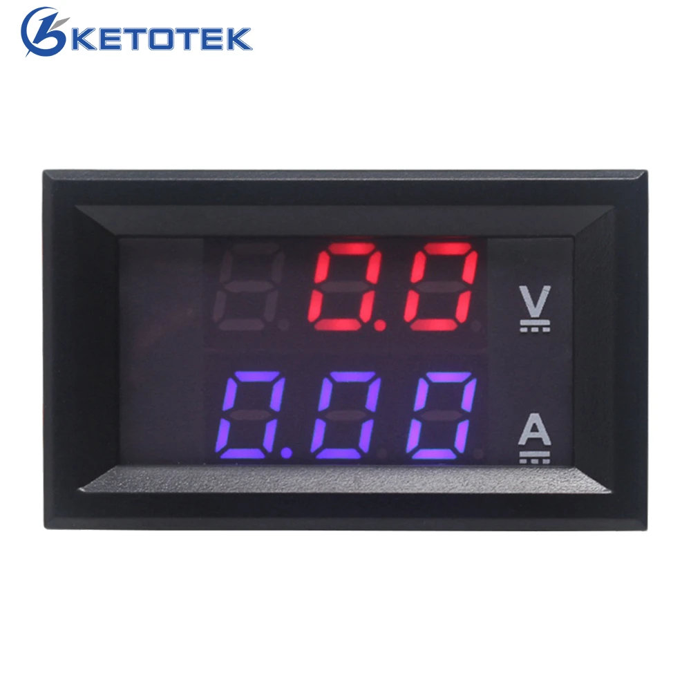 Voltm tre Num rique DC 0 100V 10A Amp rem tre LED Double Affichage 