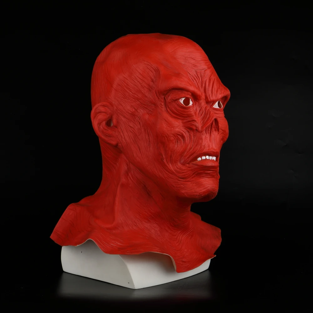 Star Wars Horror Full Head Masquerade Red Skull Hood Latex Mask Halloween Cosplay Zombie Mask New (8)