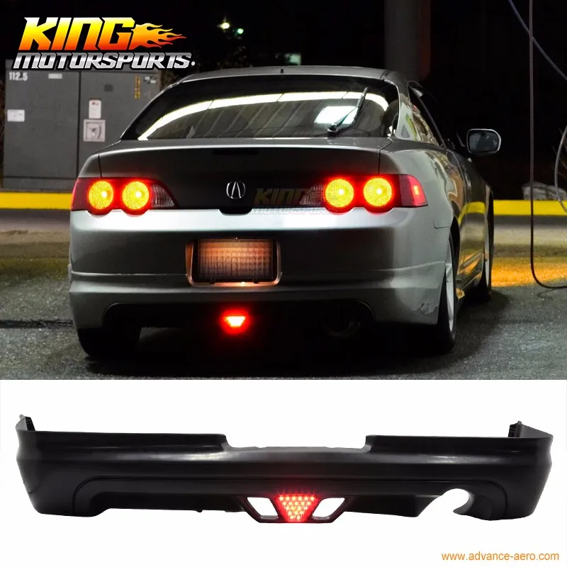 Для 2002-2004 Acura RSX Coupe 2Dr кружка Стиль задняя губа с Led тормозной светильник