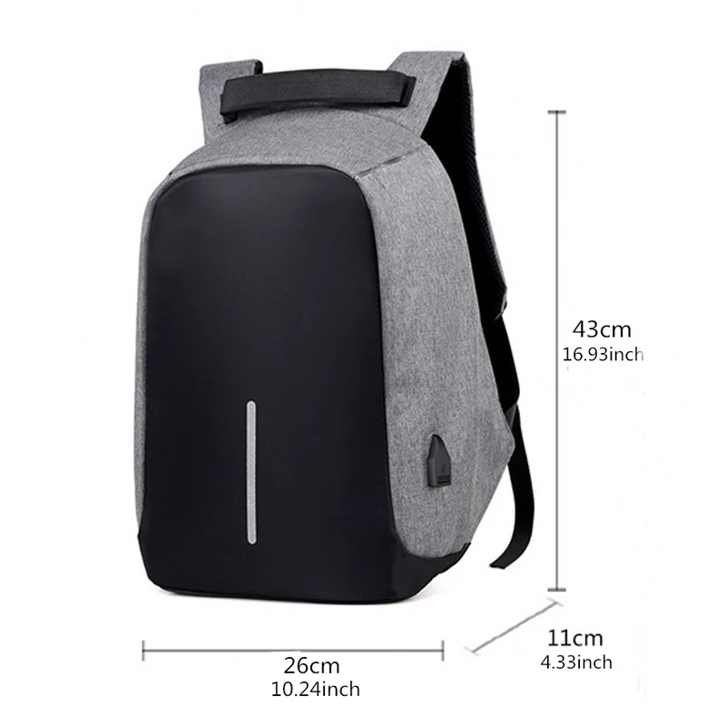 Goedkoop ASFULL USB Charge Organizador Anti Diefstal Rugzak Mannen Reizen Security Waterdichte Schooltassen voor College Tiener Laptop Rugzak