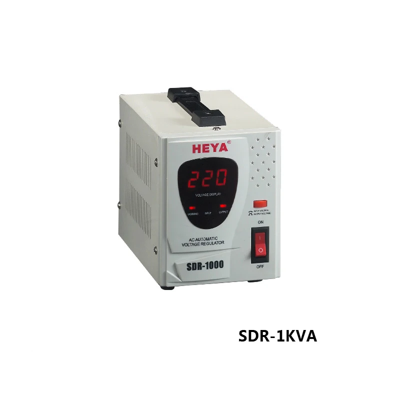 

SDR-1000 Full Automatic AC Voltage Regulator Single Phase Digital AC Voltage Stabilizer 1000VA 1KW 140-260V to 220V