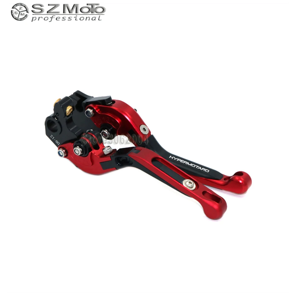 

For DUCATI HYPERMOTARD 821/Strada 2013-2016 2015 Motorcycle Folding Extendable Adjustable Brakes Clutch Levers With LOGO