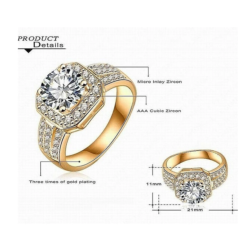 Лидер продаж! Минимальная цена! Модные свадебные RingFashion кольца Показать