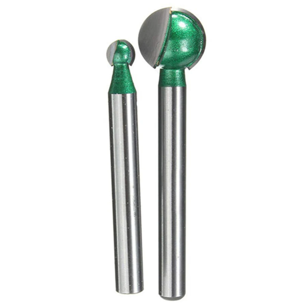 

2pcs 6mm/14mm White Steel Blade Ball Woodworking Router Bit Accessories Tool 2pcs 6mm/14mm White Steel Blade Ball Woodworking Ro