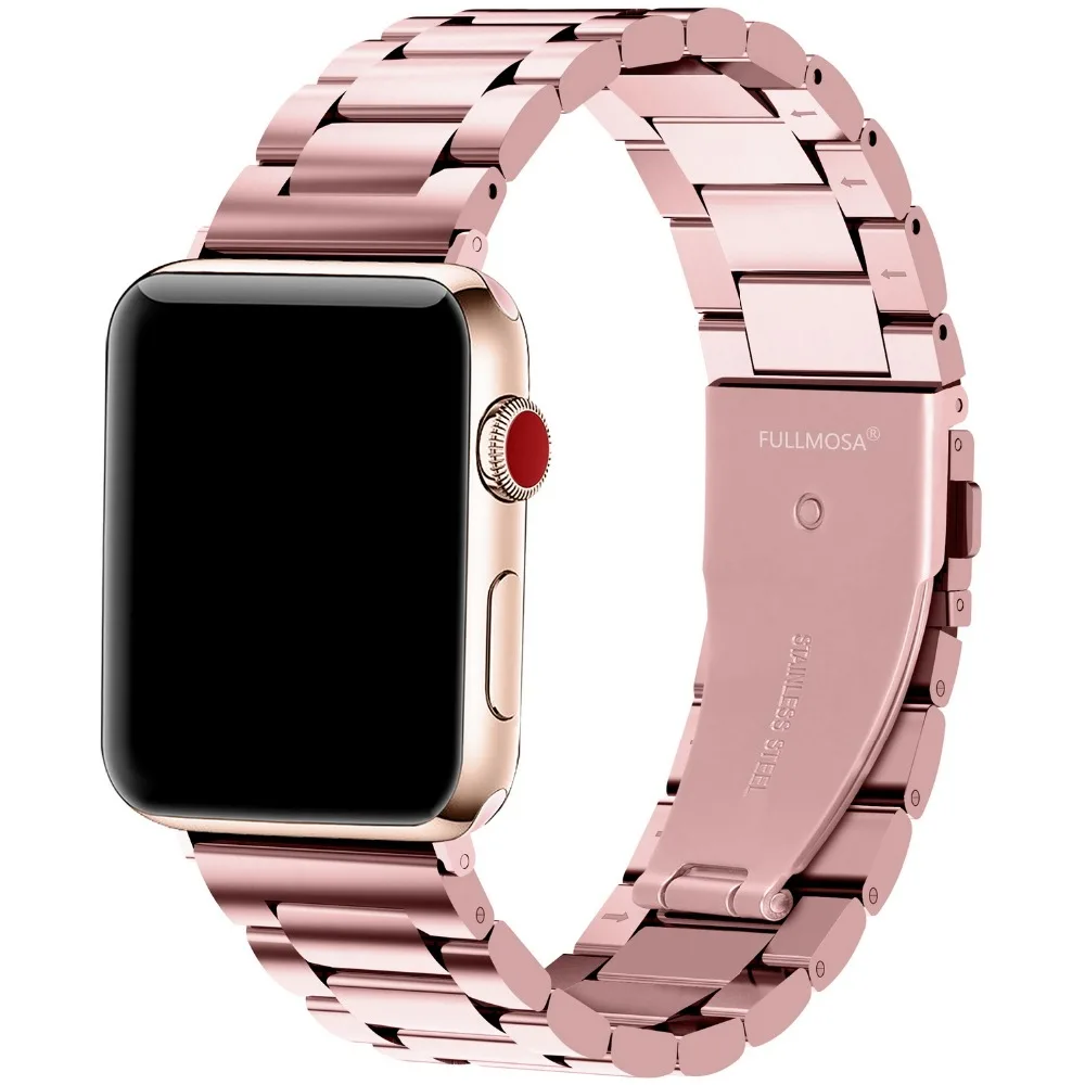 Ремешок из нержавеющей стали для Apple Watch Band 38 мм 42 ремешок часов iWatch Series 3 2 1