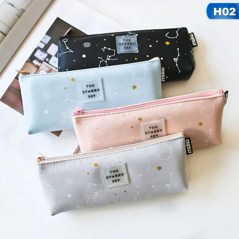 

Simple Pencil Case Starry Sky Constellation Pencil Bag Creative Bag Modeling Decoration Pencil Pouch School Stationery Supplies