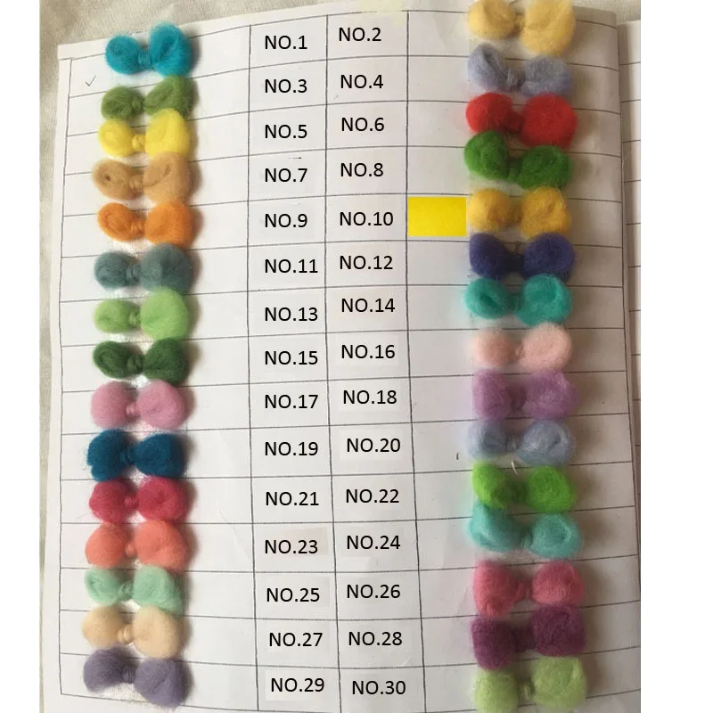 WFPFBEC 70s Australia COMBED 100% WOOL fiber merino diy wool for neddles felting 50g 100g NO.27