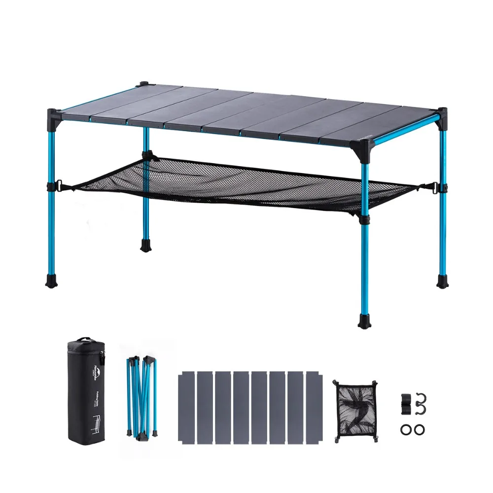Naturehike de aleación de aluminio mesa plegable cambiante mesa al aire libre de luz Ultra portátil Camping Picnic cena barbacoa de mesa de fiesta