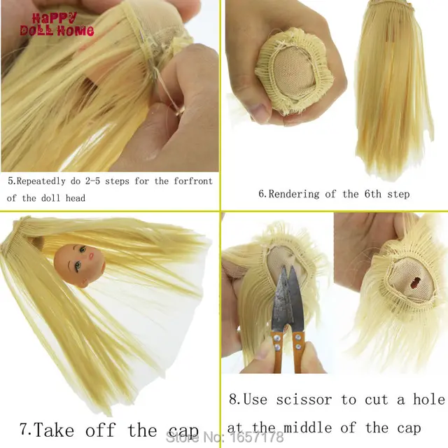 How to make a wig for barbie clearance