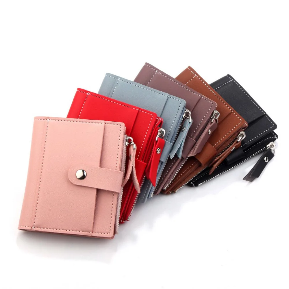 

2019 New Tassels Zipper Hasp Women Wallet For Coin Card Cash Invoice Fashion Lady Small Purse Short Solid Female Clutch Carteras