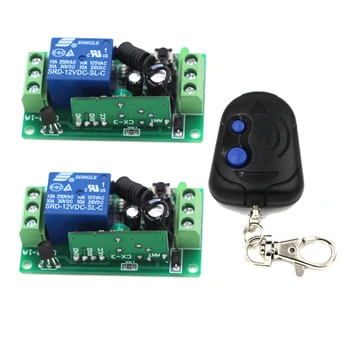 

DC9V/24V 1 CH 1CH 10A Wireless Remote Control Switch RF Wireless Remote ON/OFF 2CH Transmitter Receiver 315Mhz/433MHZ