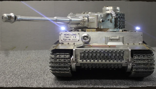 Heng Long Mato Metal 1/16 Scale Yellow German Tiger I Bb Shooting RTR Rc Tank 1220 Yellow,US in Stock