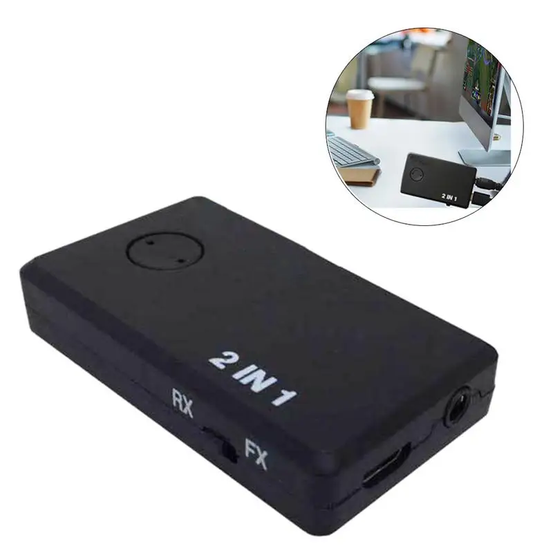 

New 2 in 1 Wireless Bluetooth Transmitter Receiver 4.1 Audio 3.5mm Adapter For Smartphone PC TV Bluetooth TX/RX Aux Support Aptx