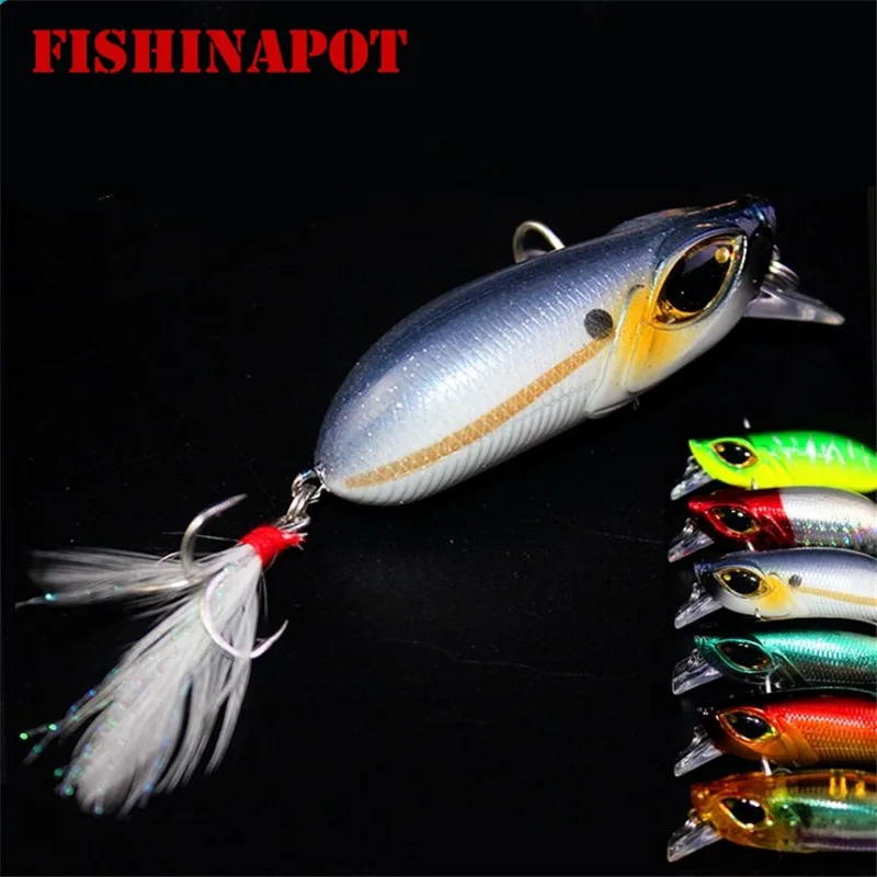 Рыболовные приманки FISHINAPOT в виде гольяна 1 шт. 8 3 г 5 см воблер с объемными глазами