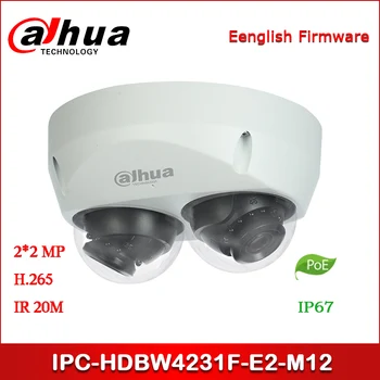 

Dahua IP Camera 2x2MP IR Mini Dome Network Camera with POE Security Camera IPC-HDBW4231F-E2-M12