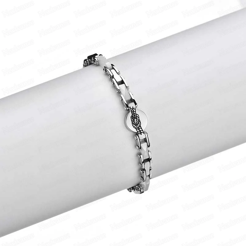 Nextvance, подвеска в виде руля из нержавеющей стали, браслеты с якорем, черно-белые керамические браслеты, браслеты для унисекс, навигационные подарки - Окраска металла: Style3 white