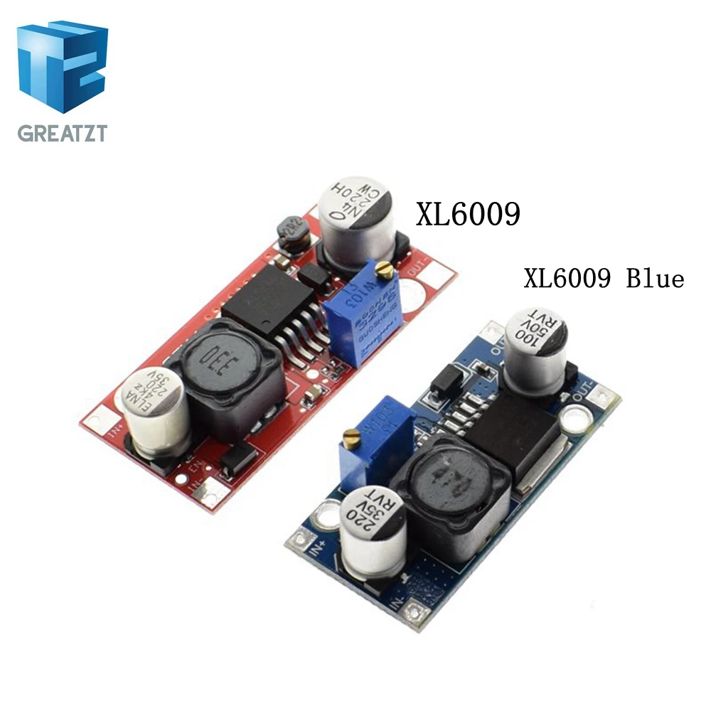 

GREATZT 1pcs Boost Buck DC-DC Adjustable Step Up Down Converter XL6009 Power Supply Module 20W 5-32V to 1.2-35V