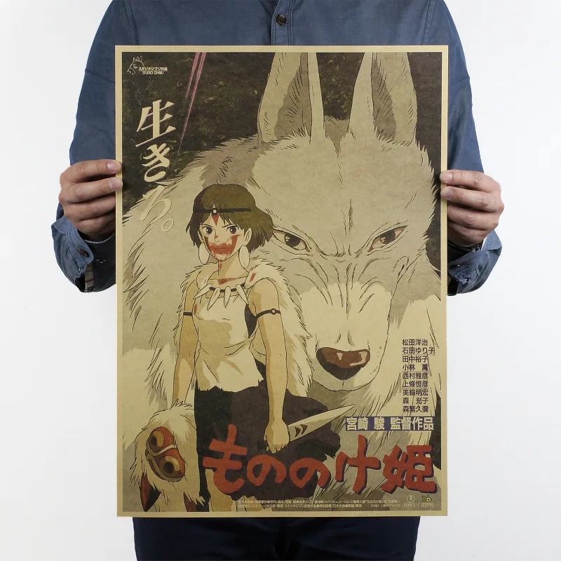 classic cartoon kraft Bar Counter Retro Kraft Paper Poster 2019 Naruto