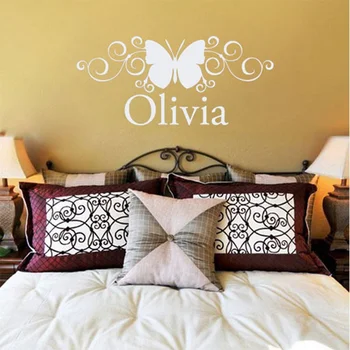 Cena Napis Naklejka ścienna Nazwa Przewiń Motyl Fototapeta Usuwanie Dziewczyny Naklejka Naklejka Dla Dziewczyn Sypialnia Fabryka Sprzedaż Bezpośrednio