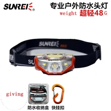 SUNREE 120Lm CREE XTE-R2 White LED Light Weight Motile Headlamp AA Headlight For Outdoors