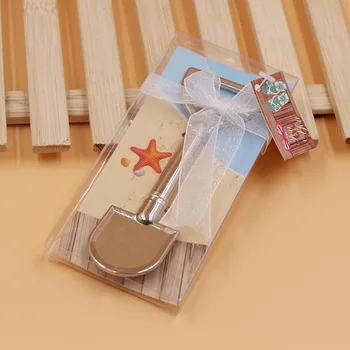 

Wholesale 50pcs/lot zinc alloy shovel beer bottle opener wedding gifts souvenirs for guests