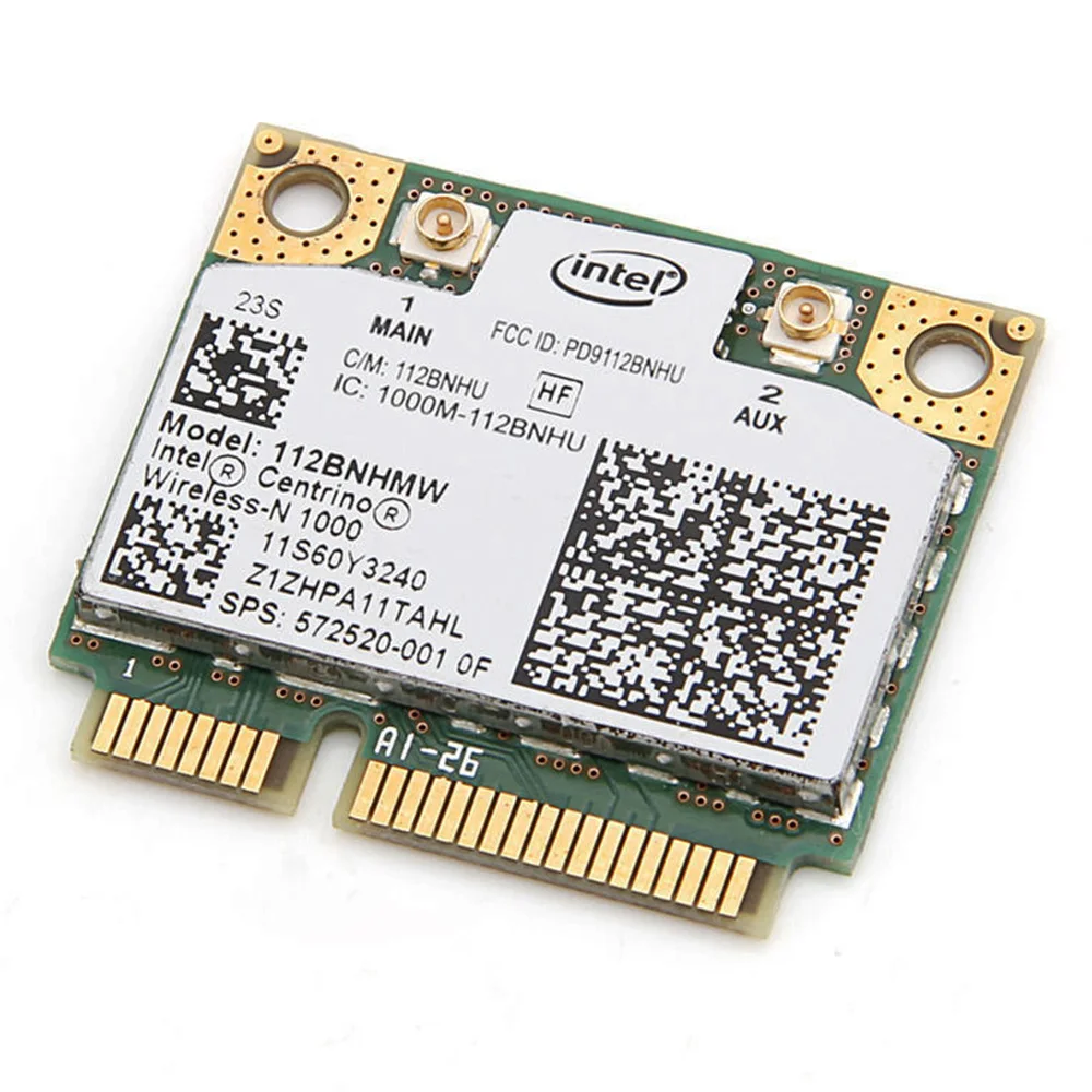 

The new Intel WiFi Link1000 bgn 112BNHMW half-height b/g/Draft-n notebook built-in wireless card MINI PCI-E