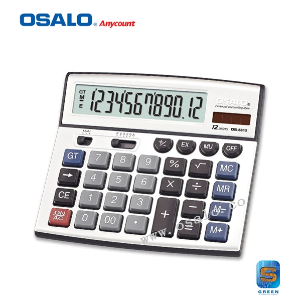 OS 8815 12 digits Electronic font b Calculator b font Financial Dual Power Calculadora Big Display