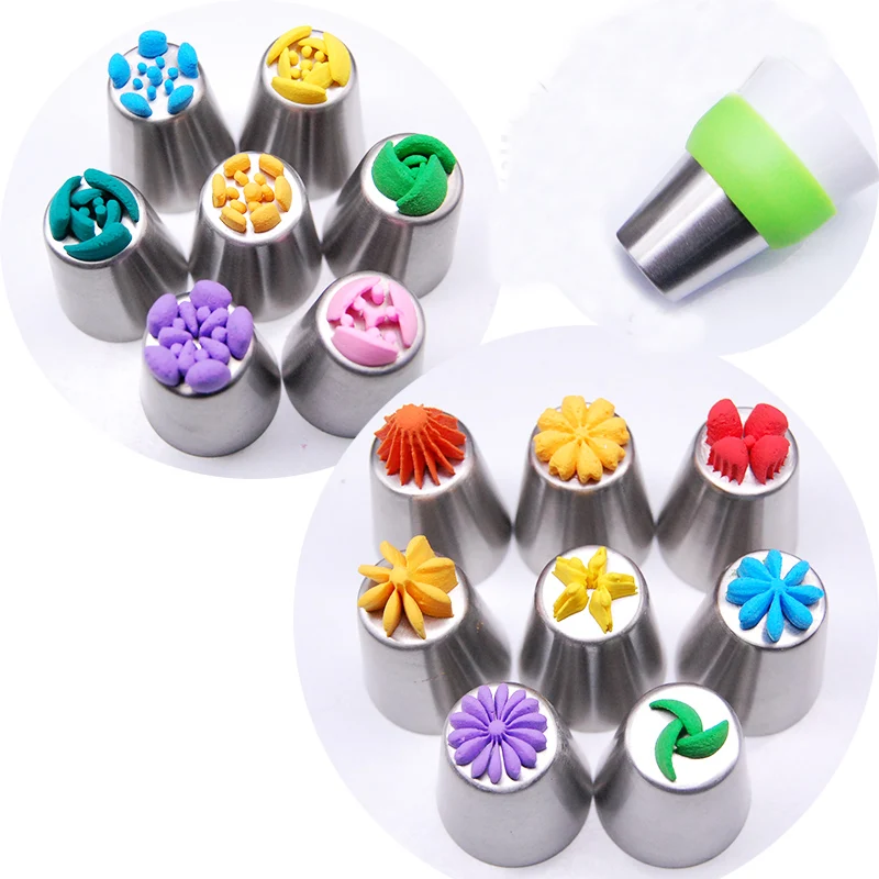 13 шт. кондитерские насадки из нержавеющей стали|cake mold|russian tipsfondant cake decorating tools |