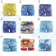 Регулируемые детские плавки с рисунками из мультфильмов для детей от 2 до 6 лет Детские Плавки для мальчиков с изображением морских животных и звезд трусы