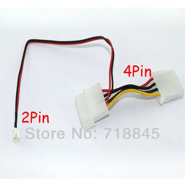 10pcs Lot 12V 4 Pin to 2 pin PC Fan Power Transform Cable Wirein Fans