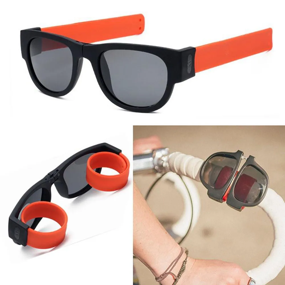 

2019 New Arrival Fashion Style Creative Wristband Glasses Polarized Sunglasses Driving Goggles Snap Bracelet #20
