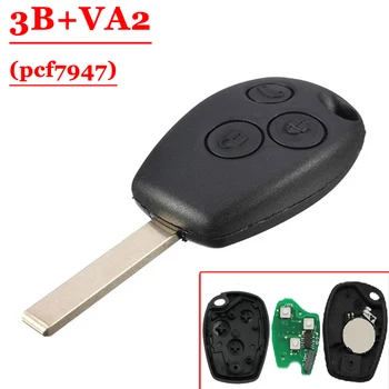 

Free shipping (1 pcs ) 3 Button Remote Control With Va2 Blade PCf7947chip For 2 Buttons 433MHz PCF7946 Chip Remote Control