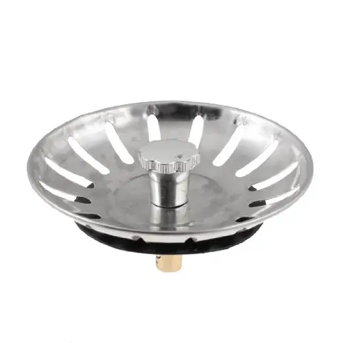 Stainless Steel Rubber Kitchen 16 Holes Flexstem Basket Sink Plug