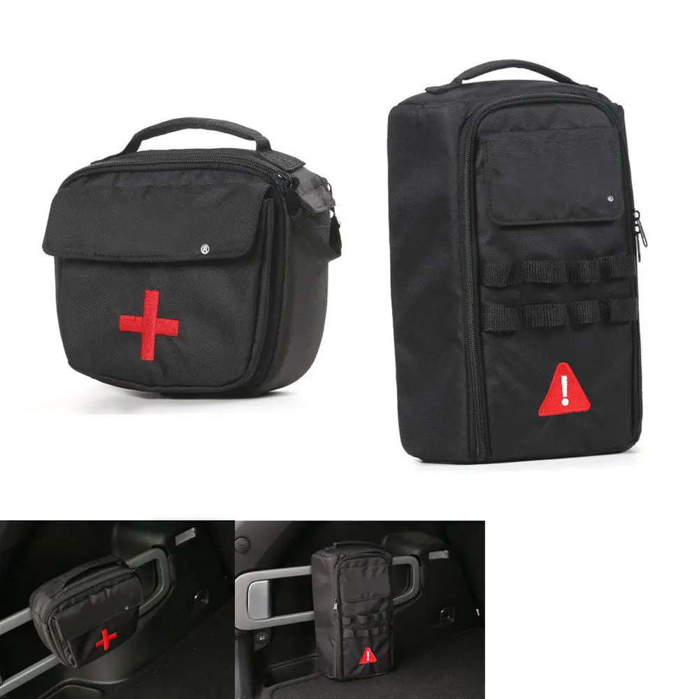 2pcs/set Car First Aid Medical Kit Bag + Tool Kit Bags Case For