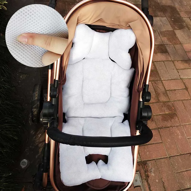 Printed Four Seasons Stroller Pushchair Cushion Seat Cover Seat Pad Cotton Baby Stroller Mat Mattress Pram Stroller Accessories
