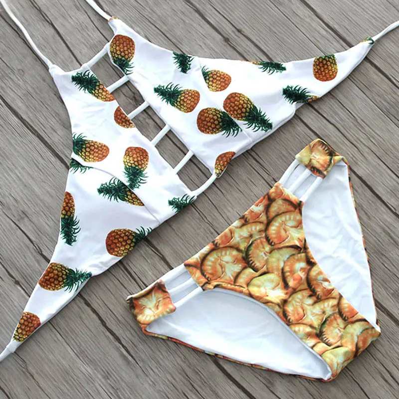 TQSKK 2019 Sexy High Neck Halter Crop Bikinis Women Swimsuit Bandage Swimwear Print Bikini Set Brazilian Bathing Biquini Suit TQSKK 2019 Sexy High Neck Halter Crop Bikinis Women Swimsuit Bandage Swimwear Print Bikini Set Brazilian Bathing Biquini Suit