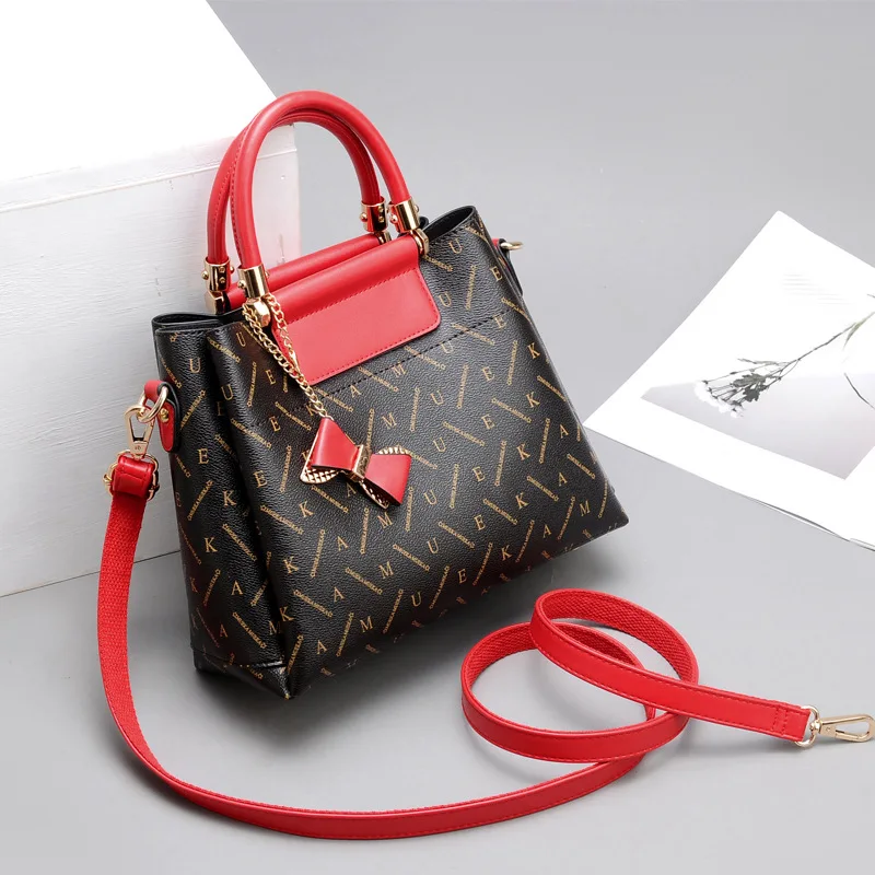 

2019 New Luxury Fashion Panelled Famous Designer Women Leather Handbags Large Capacity Casual Totes Shoulder Messenger Bags