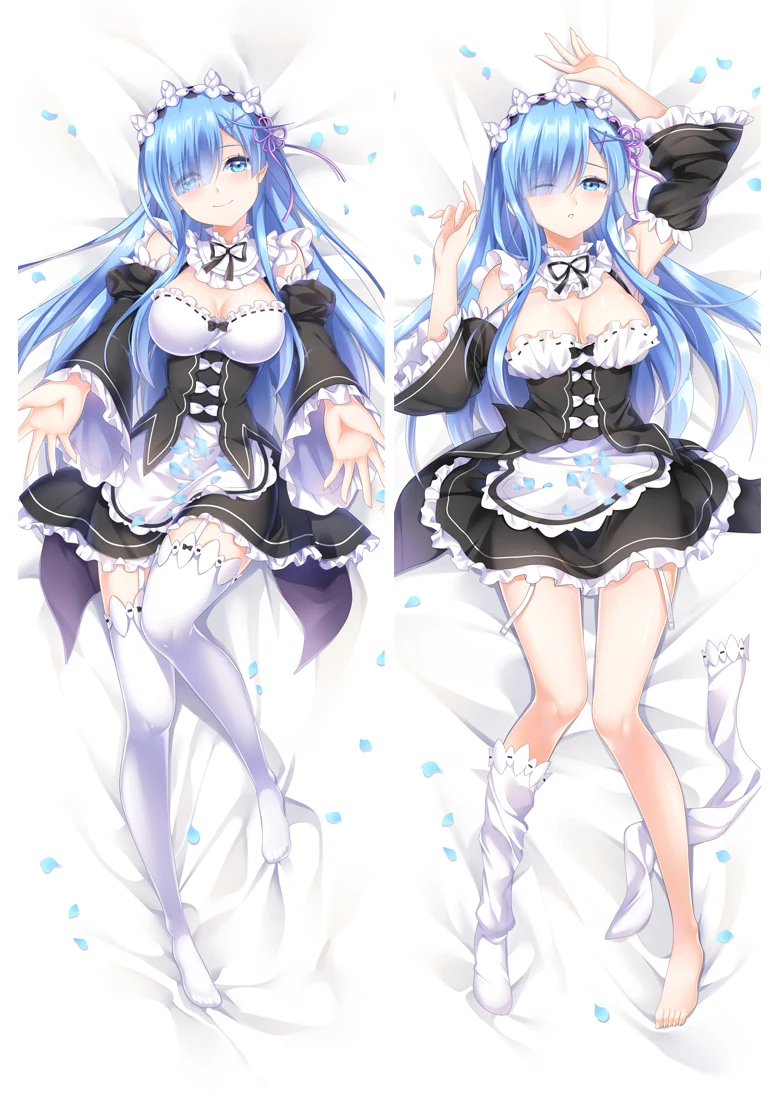 Аниме Dakimakura Body Re Zero Kara Hajimeru Isekai Seikatsu 150x50 см 100x35 см наволочка манга 2