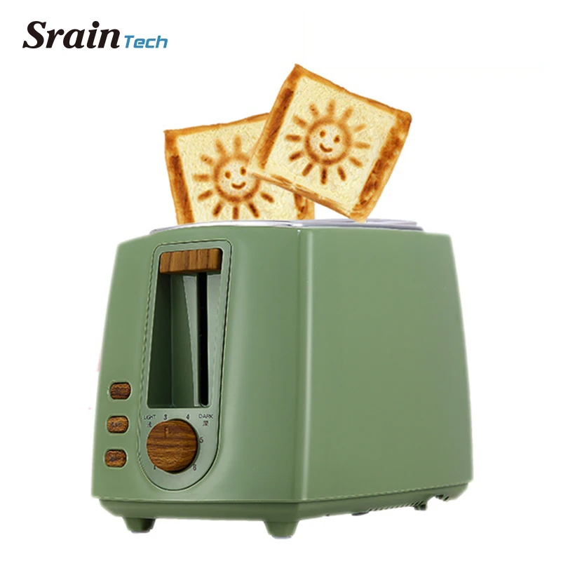 

SrainTech Household Bread Toaster Baking Machine Kitchen Appliance Toaster For Breakfast Machine Defrost Reheat Function