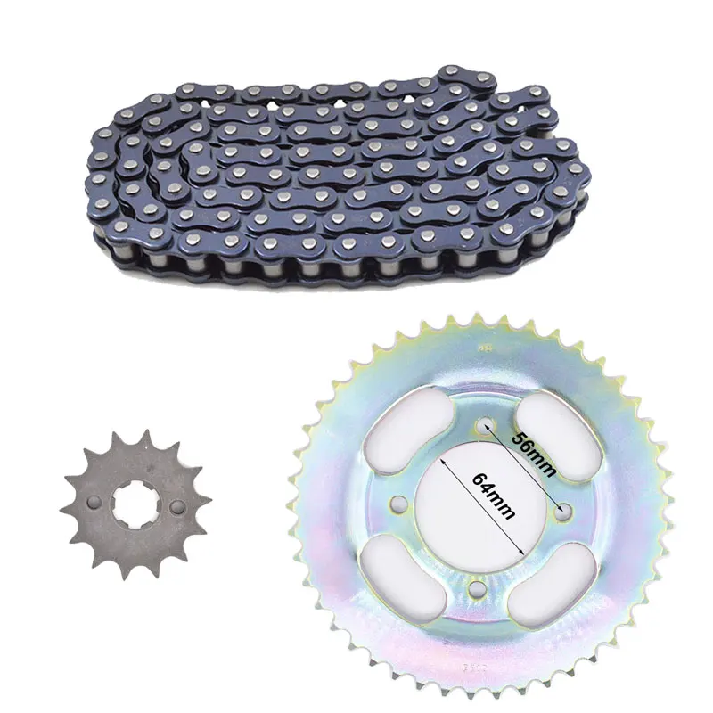 

High Quality Motorcycle Front Rear Sprocket Chain 428H 112L 14T/45T for Honda SDH125-B SDH125-V SDH125-50 SDH125-50A SDH125-52