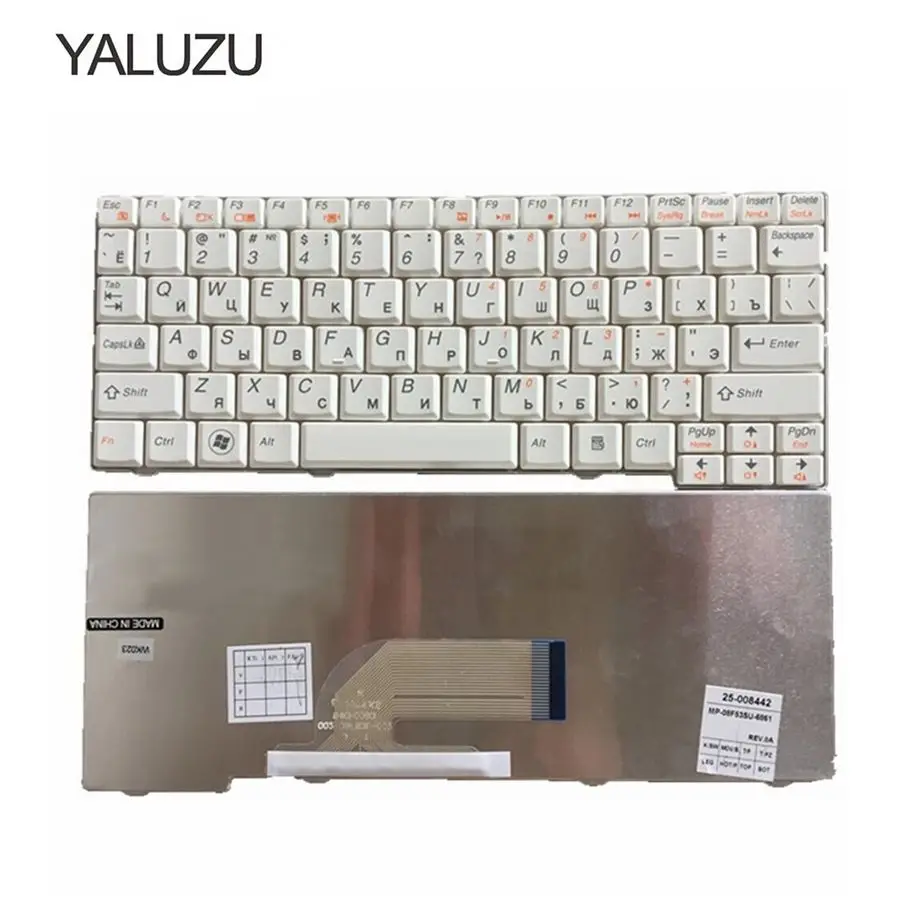 YALUZU Русская клавиатура для ноутбука IBM LENOVO IdeaPad S11 S10-2 S10-2C белая RU Клавиатура |