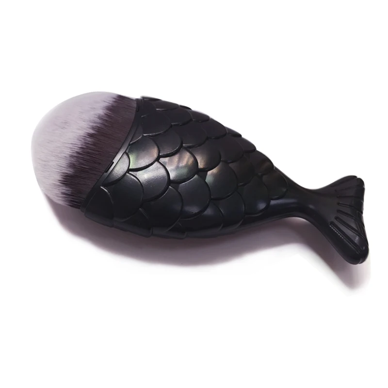 BBL 1 шт. в форме русалки Профессиональная Кисть для макияжа кисть для основы и контура идеально подходит для жидкого BB крема прочные дорожные рыбные кисти для макияжа