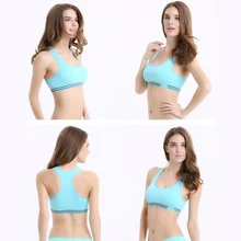 New Sexy Shockproof Wireless Push Up Top Vest Women Sports Bra Padded Running Gym Seamless Comfort Athletics Bra Brassiere